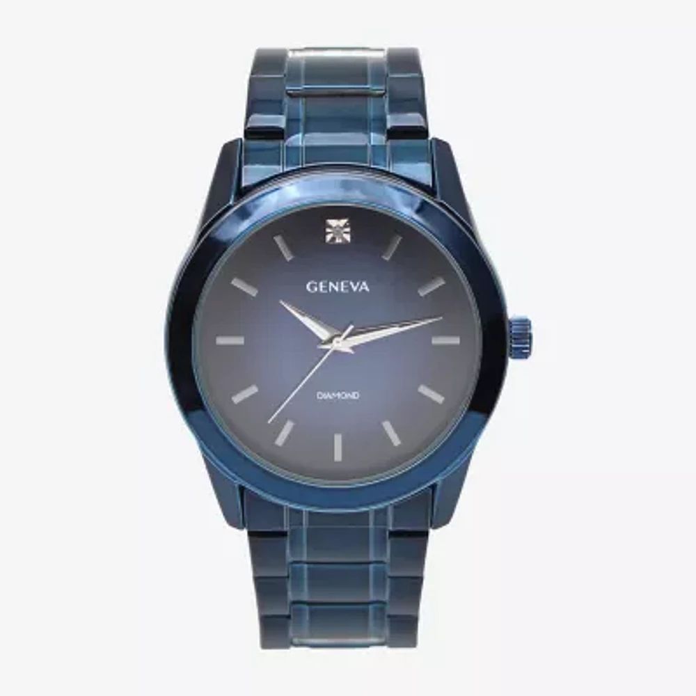 Geneva Mens Blue Strap Watch Mac8166jc