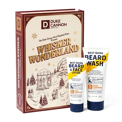 Duke Cannon Mens Whisker Wonderland Beard 2 Pack Gift Set