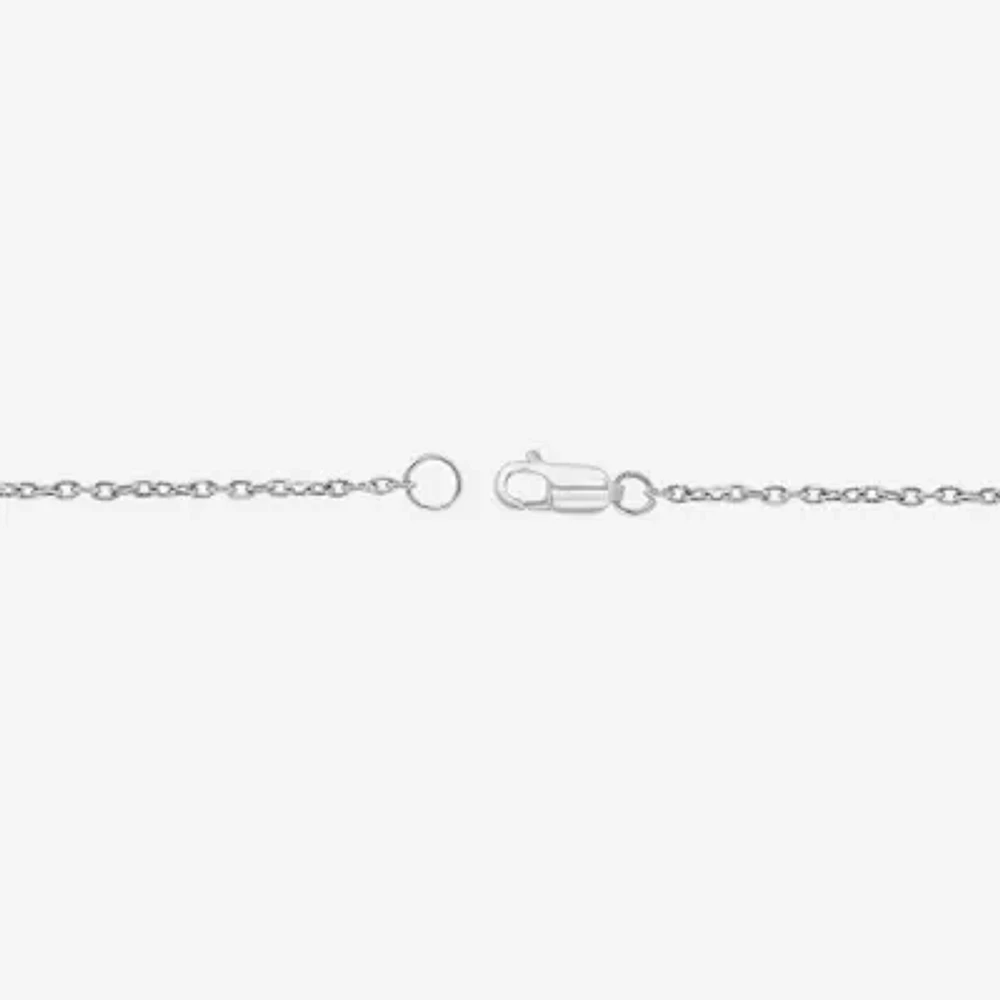Effy  Womens 3/8 CT. T.W. Genuine Green Emerald Sterling Silver Tennis Necklaces