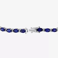 Effy  1/2 CT. T.W. Lab Created Blue Sapphire Sterling Silver 7 Inch Tennis Bracelet