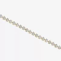 Effy  (I-J / Vs2-Si1) 2 CT. T.W. Lab Grown White Diamond 14K Two Tone Gold 7 Inch Tennis Bracelet