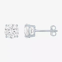 YES PLEASE! 2.5 CT.T.W. Lab-Created White Sapphire Stud Earrings in Sterling Silver