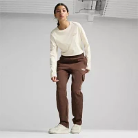 PUMA Womens Mid Rise Straight Cargo Pant