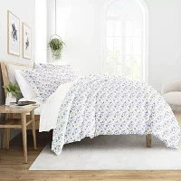 Casual Comfort Patterned Down Alternative Complete Bedding Set with Sheets