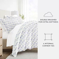 Casual Comfort Patterned Down Alternative Complete Bedding Set with Sheets