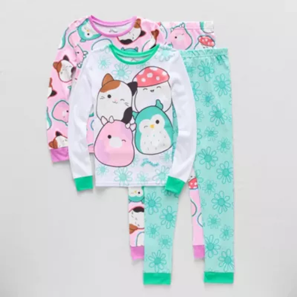 Big Girls 4-pc. Squishmallows Pajama Set