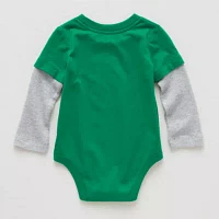 Okie Dokie Baby Boys Crew Neck Long Sleeve Bodysuit