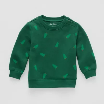 Okie Dokie Baby Unisex Crew Neck Long Sleeve Fleece Sweatshirt