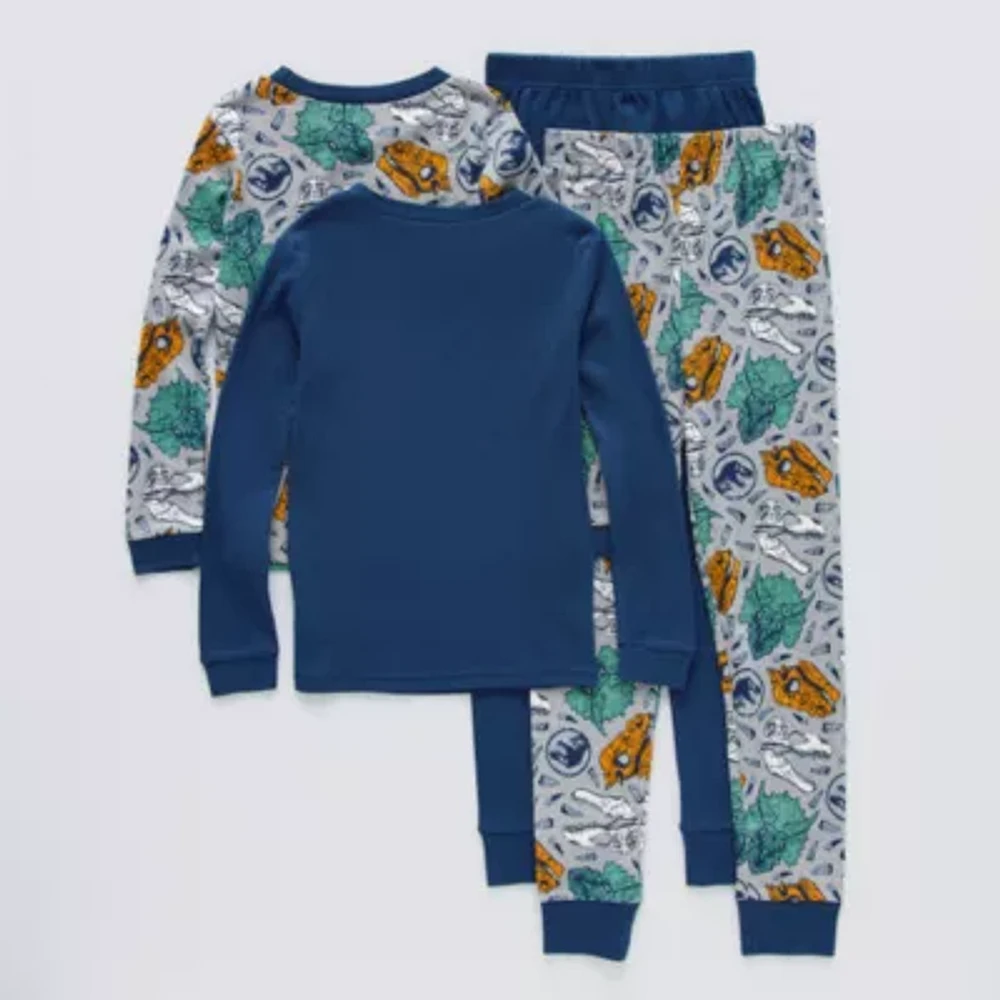 Little & Big Boys 4-pc. Jurassic World Pajama Set