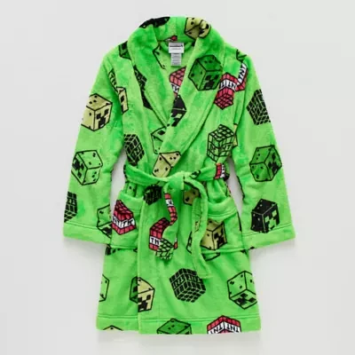 Little & Big Boys Mid Length Long Sleeve Minecraft Robe