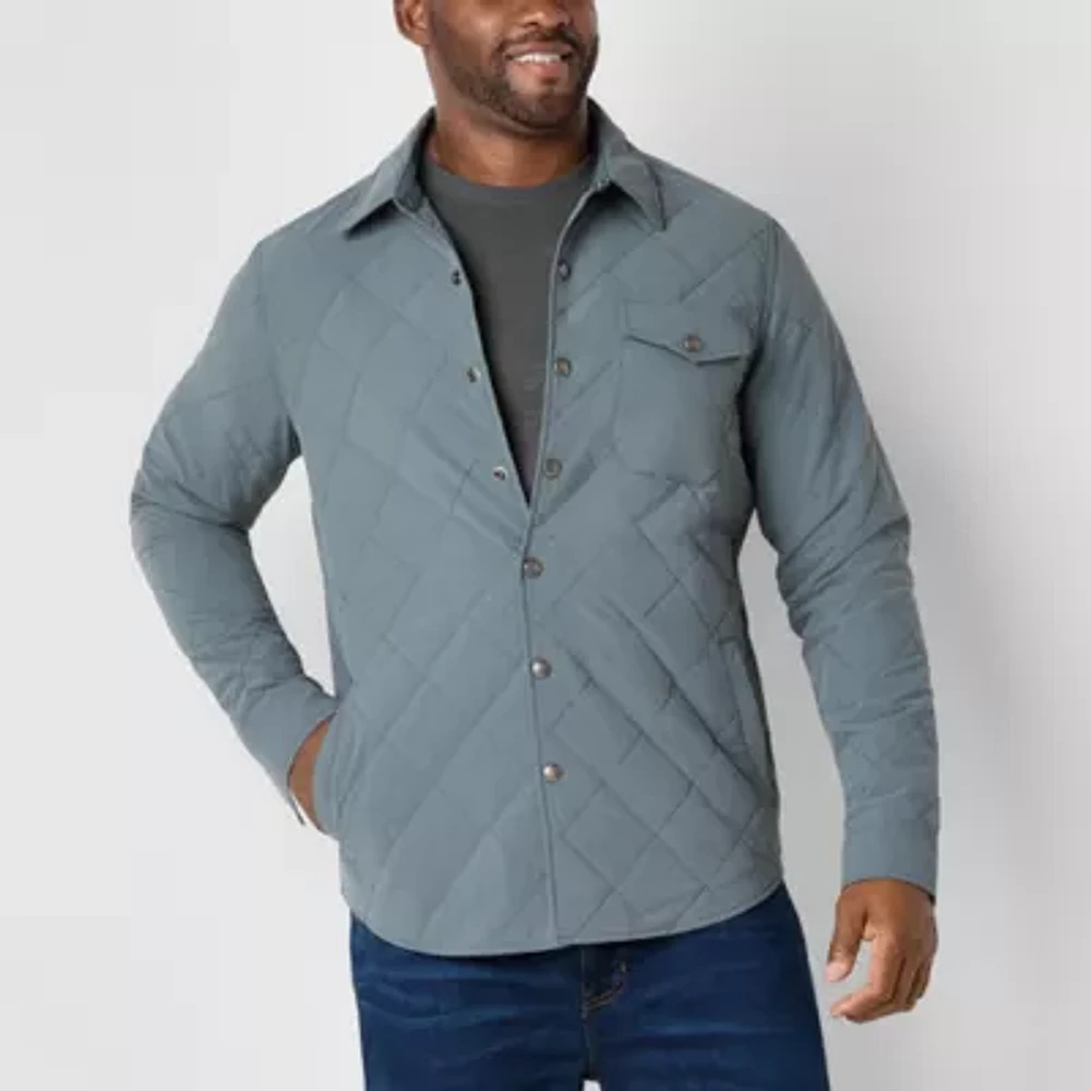 Frye and Co. Quilited Mens Big Tall Shirt Jacket