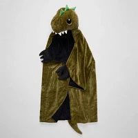 Under the Stars Kids Dino Hooded Throw