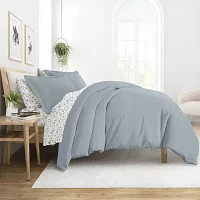 Casual Comfort Solid Down Alternative Complete Bedding Set with Sheets