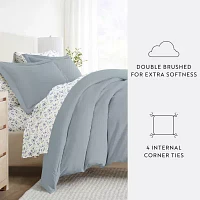 Casual Comfort Solid Down Alternative Complete Bedding Set with Sheets