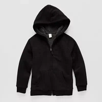 Thereabouts Little & Big Boys Adaptive Sherpa Fleece Zipper Hoodie