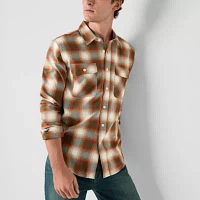 Frye and Co. Mens Regular Fit Long Sleeve Flannel Shirt