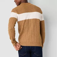 Frye and Co. Mens Mock Neck Long Sleeve Pullover Sweater