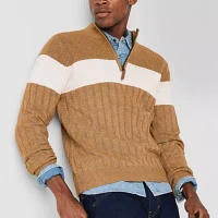 Frye and Co. Mens Mock Neck Long Sleeve Pullover Sweater