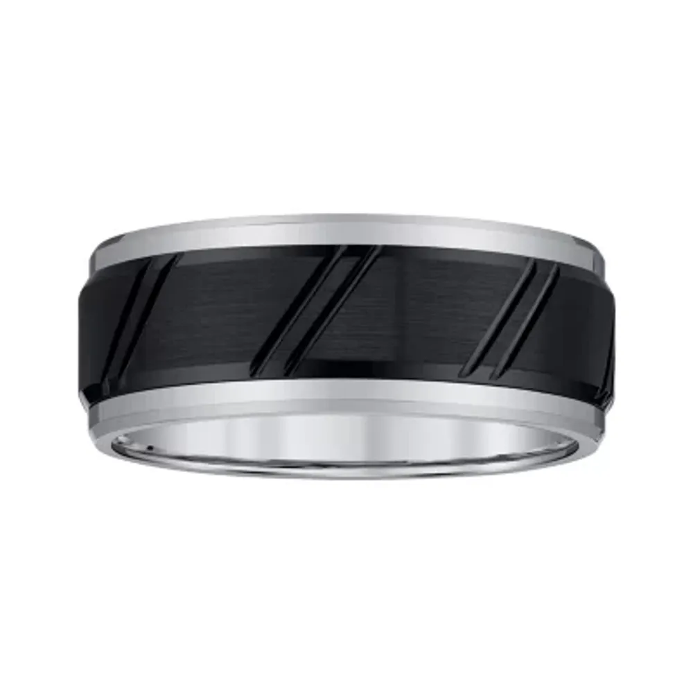 Mens 9mm Tungsten Wedding Band