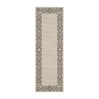 Safavieh Courtyard Collection Dara Oriental Indoor/Outdoor Runner Rug