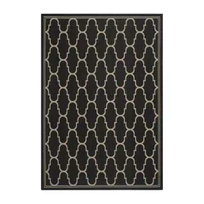 Safavieh Courtyard Collection Deemer Geometric Indoor/Outdoor Area Rug