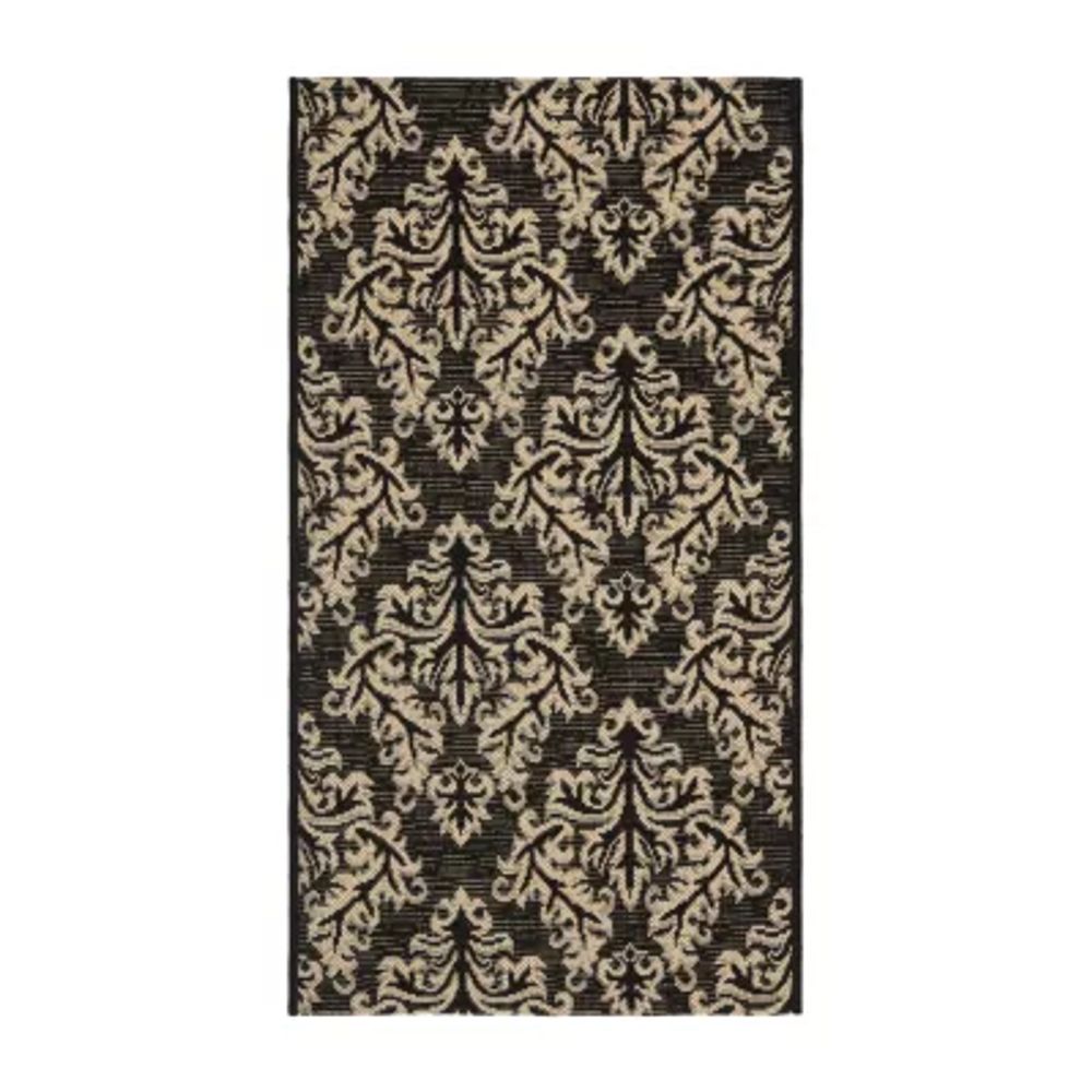 Safavieh Courtyard Collection Domhnall Floral Indoor/Outdoor Area Rug