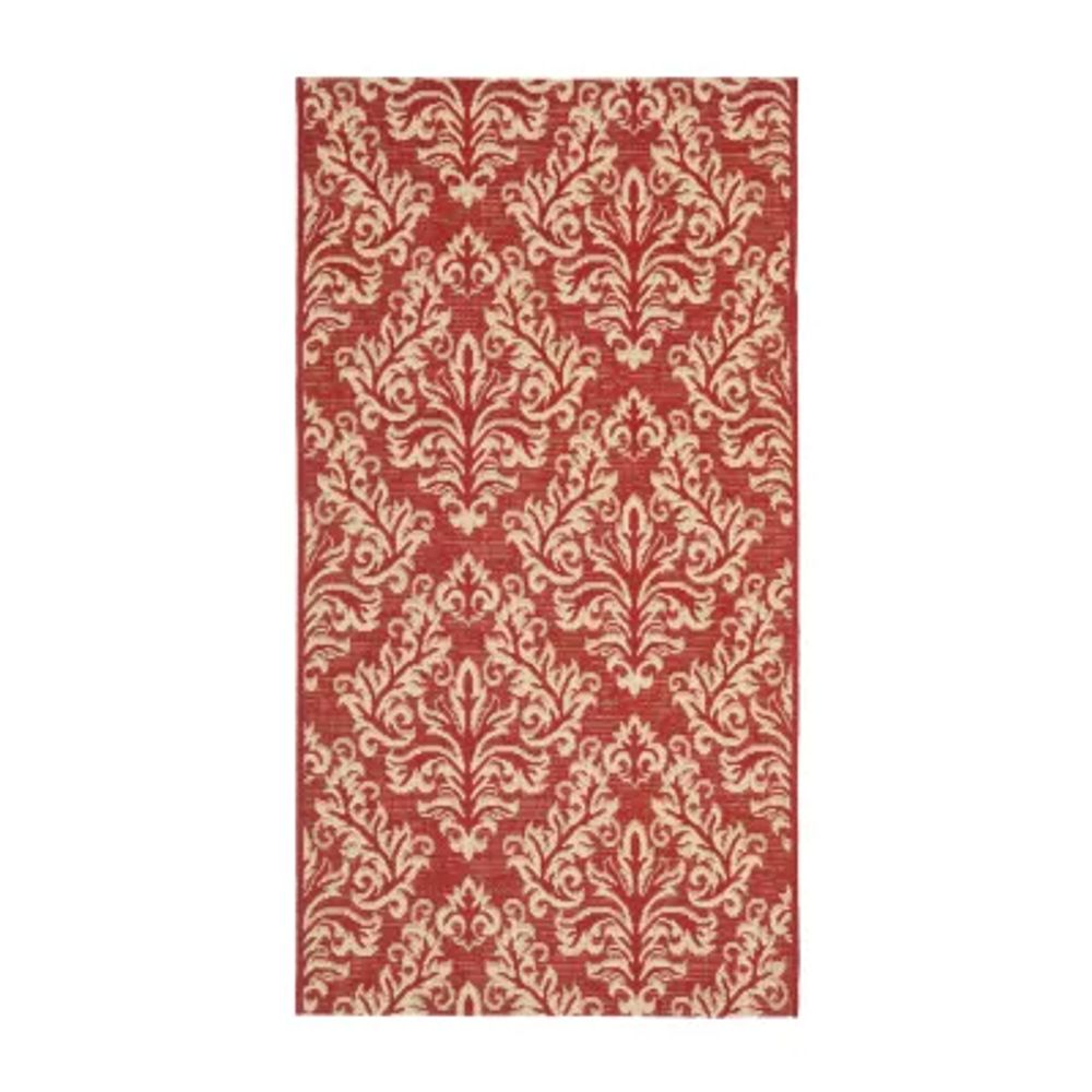 Safavieh Courtyard Collection Domhnall Floral Indoor/Outdoor Area Rug
