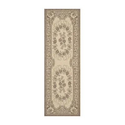 Safavieh Courtyard Collection Dorothea Oriental Indoor/Outdoor Runner Rug