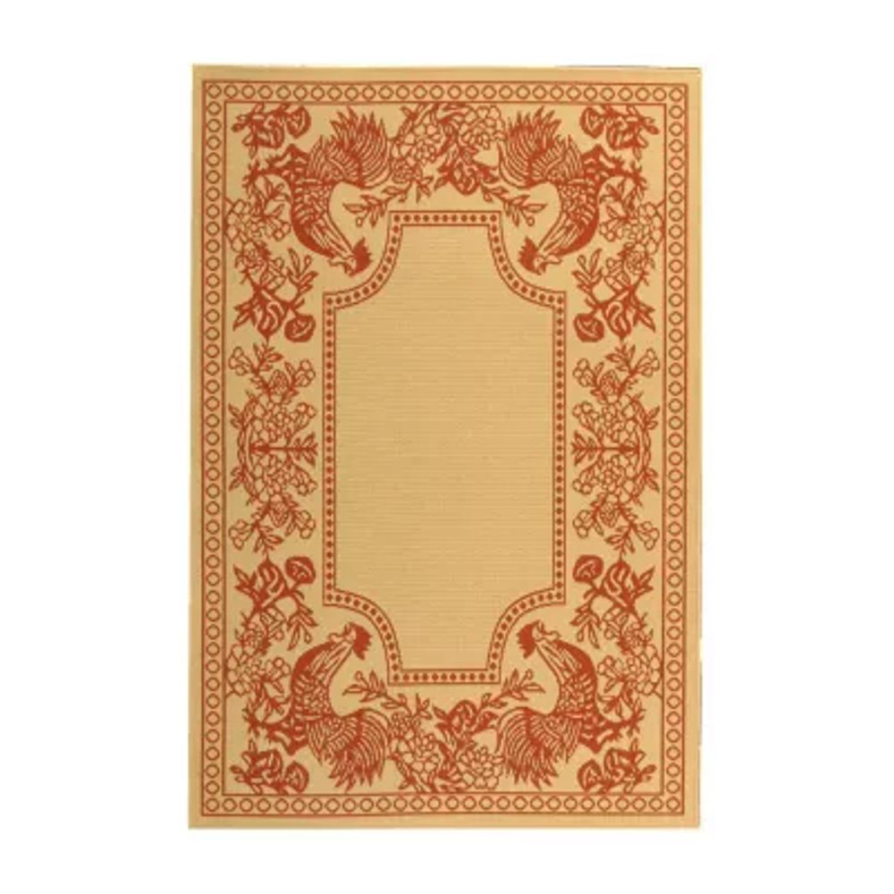 Safavieh Courtyard Collection Kestrel Oriental Indoor/Outdoor Area Rug
