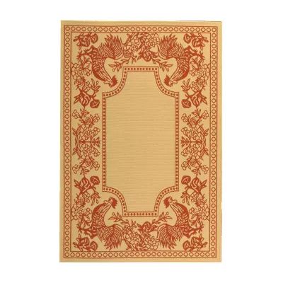 Safavieh Courtyard Collection Kestrel Oriental Indoor/Outdoor Area Rug