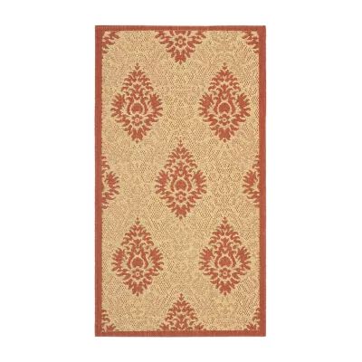 Safavieh Courtyard Collection Louise Damask Indoor/Outdoor Area Rug