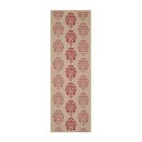 Safavieh Courtyard Collection Ray Floral Indoor/Outdoor Runner Rug