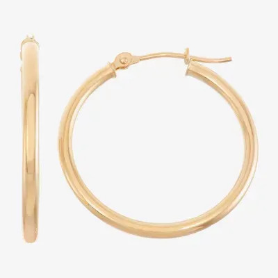 10K Gold 20mm Hoop Earrings