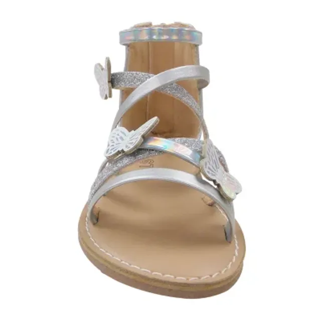Thereabouts Little & Big Girls Sofia Criss Cross Strap Gladiator Sandals