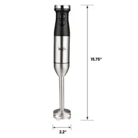 Asstd National Brand Total Chef Variable Speed Immersion Blender with Turbo  Boost- 225 Watts