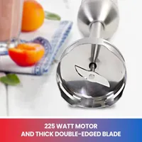 Total Chef Variable Speed Immersion Blender with Turbo Boost- 225 Watts