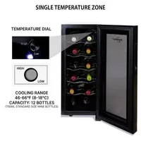 Koolatron Urban Series 12 Bottle Wine Cooler Freestanding Wine Fridge