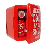 Coca-Cola Smile 1971 Series Mini Fridge 6 Can Cooler/Warmer