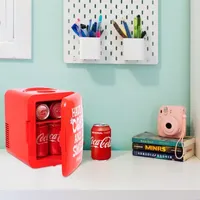 Coca-Cola Smile 1971 Series Mini Fridge 6 Can Cooler/Warmer