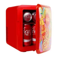 Coca-Cola Peace 1971 Series Mini Fridge 6 Can Cooler/Warmer