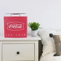 Coca-Cola 6 Can Portable Cooler- Retro Ice Chest Style AC/DC 4L (4.2 qt)