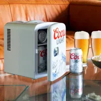 Coors Light® Portable Cooler 6 Can Mini Fridge