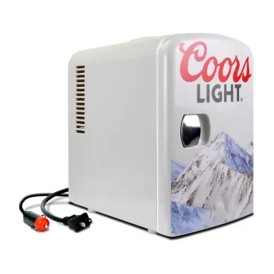 Coors Light® Portable Cooler 6 Can Mini Fridge