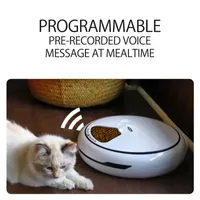 Lentek Programmable Five Meal Pet Dish with Voice Message