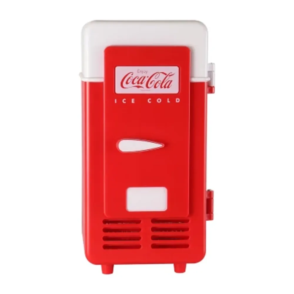 Coca-Cola Single Can Cooler- Red- USB Mini Fridge for Desk- Office- Dorm