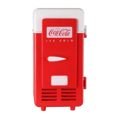 Coca-Cola Single Can Cooler- Red- USB Mini Fridge for Desk- Office- Dorm