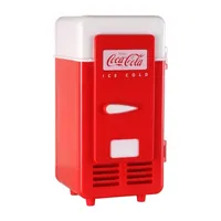 Coca-Cola Single Can Cooler- Red- USB Mini Fridge for Desk- Office- Dorm