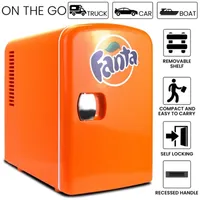Coca-Cola Fanta 4L Portable Cooler/Warmer 12V AC/DC Mini Fridge