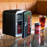 Coca-Cola Coke Zero 4L Portable Cooler/Warmer 12V AC/DC Mini Fridge