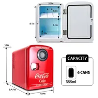 Coca-Cola 4L Mini Fridge/Warmer with Bluetooth Speaker 6 Can